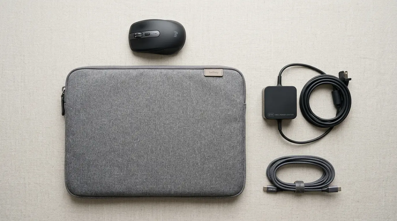 Find chargers, USB devices, laptop bags and essential accessories.